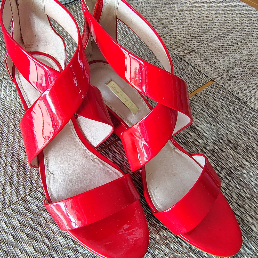 Louise et Cie Vibrant Red Strappy Sandals